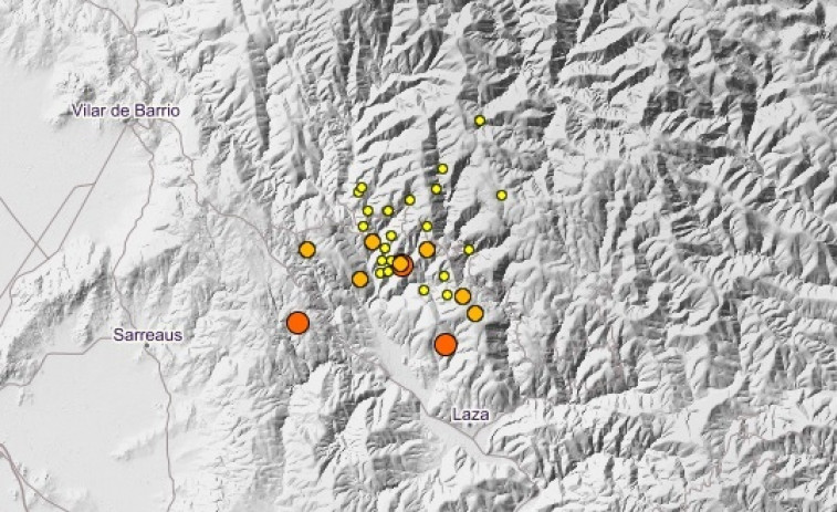 Ola de pequeños terremotos en el sur de Ourense: 31 en menos de una semana en lugares como Laza y Sarreaus