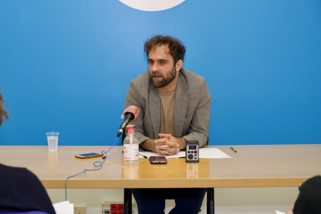 El concejal de la Marea Atlántica, Iago Martínez