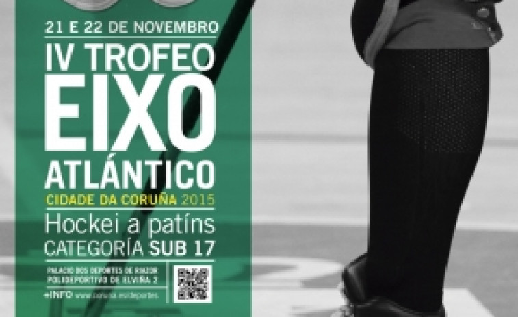 A Coruña acolle o Torneo Eixo Atlántico de Hockei Patíns, esta fin de semana