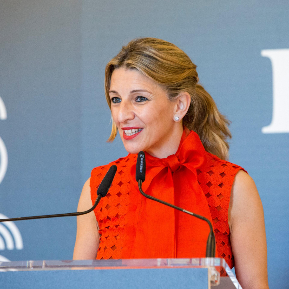 Yolanda Du00edaz el martes en un acto de Forbes en una foto de su Twitter