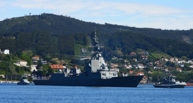 Detectado un brote con 16 positivos asintomáticos por coronavirus en una fragata con base en Ferrol