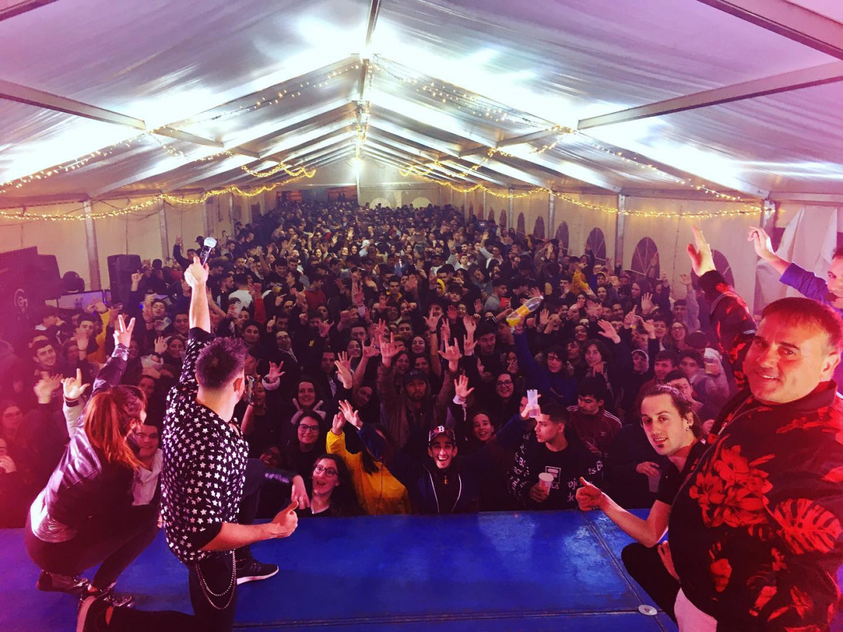 La orquesta Ocaband en una de sus pasadas verbenas pre pandemia en una foto de su Facebook