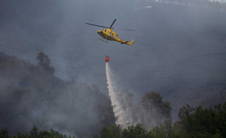 Dan por controlados los incendios de Salvaterra y Folgoso do Courel, que arrasaron más de 500 hectáreas