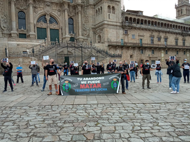 Concentración de funcionarios de prisiones