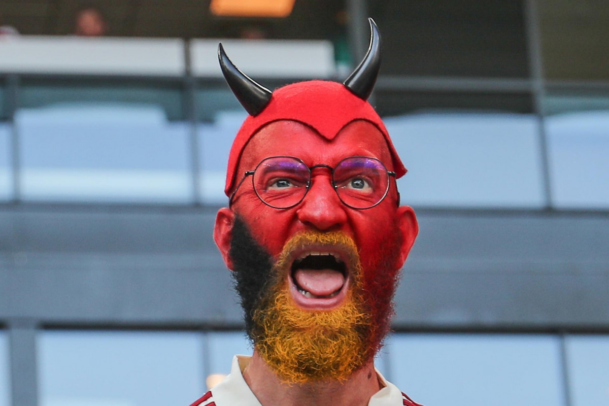 Un aficionado de Bélgica en la Eurocopa