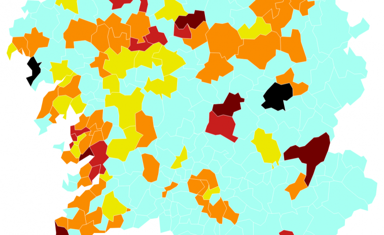Covid municipios: Fuerte alza en Vigo, Pontevedra empeora más despacio y Santiago y Ferrol aguantan en riesgo bajo
