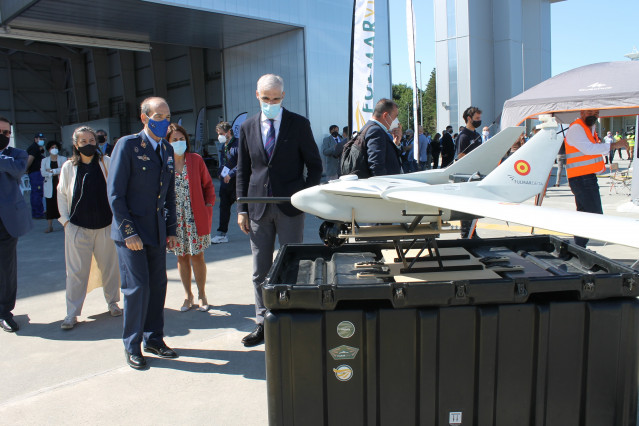 El vicepresidente económico de la Xunta, Francisco Conde, en una visita a Rozas durante la celebración de Unvex