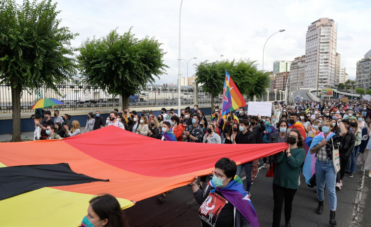 Más de un millar de personas vuelven a clamar en las calles de A Coruña justicia para Samuel Luiz