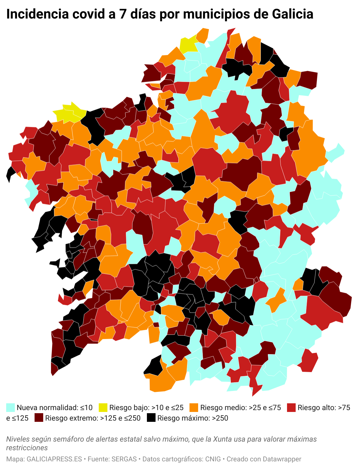 PGZkW incidencia covid a 7 d as por municipios de galicia (2)
