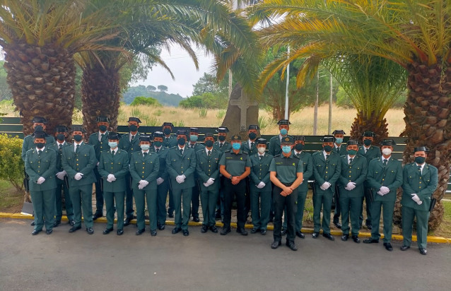 La Guardia Civil de Ourense incorpora 25 alumnos en prácticas en sus cuarteles.