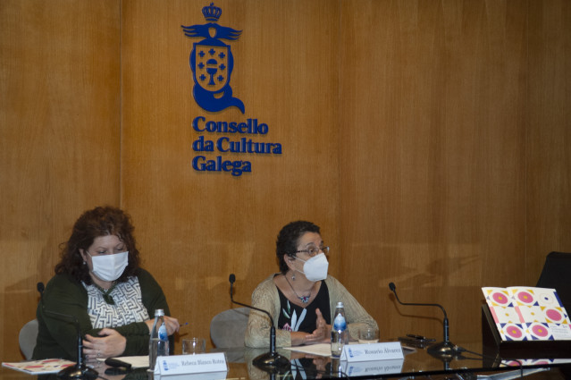 Archivo - A presidenta do Consello de Cultura Galega, Rosario Álvarez, y la coordinadora del 'Foro Patrimonio e Sociedade'