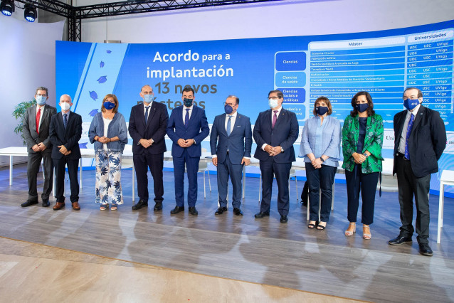 Presentación de los 13 nuevos másteres que se implantarán en las universidades públicas gallegas en 2023-24