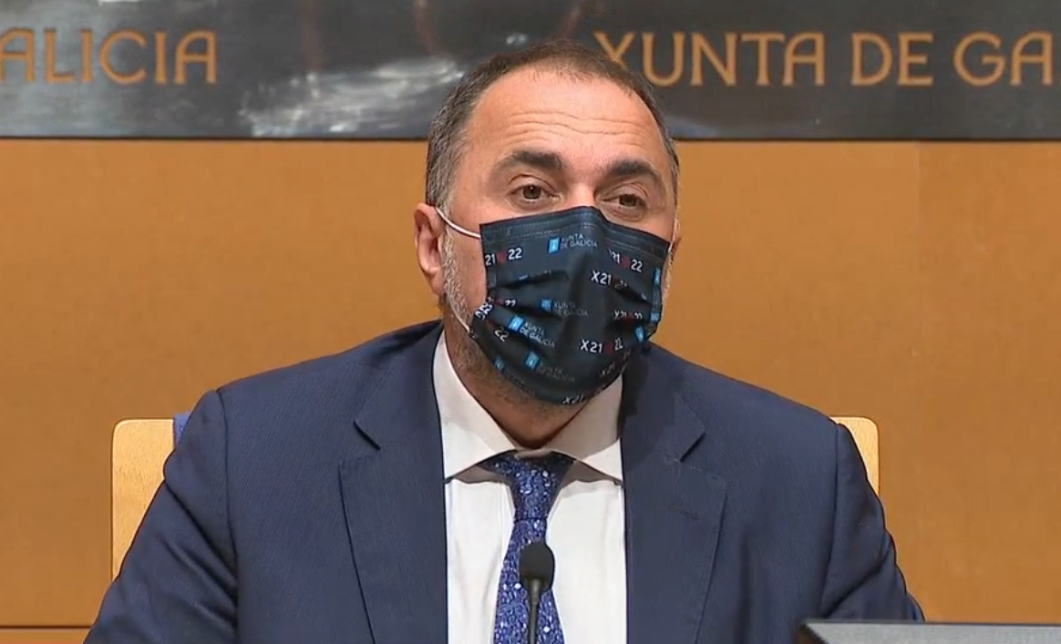 Comesaña en rueda de prensa en la sede de la Xunta este martes tras la reunión del Comité Clínico del covid