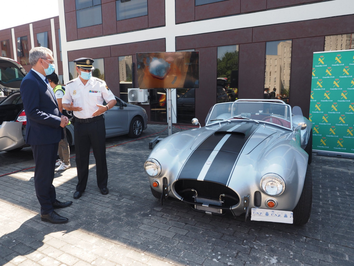 Coche incautado a la red burgalesa acusada de vender droga de los Charlines en una foto de la Delegaciu00f3n del Gobierno de Castilla y Leu00f3n