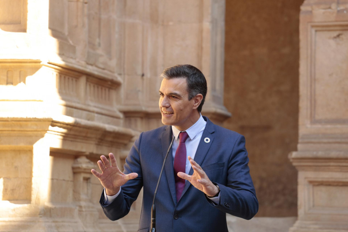El president del Govern espanyol, Pedro Sánchez, al Convent de San Esteban de Salamanca