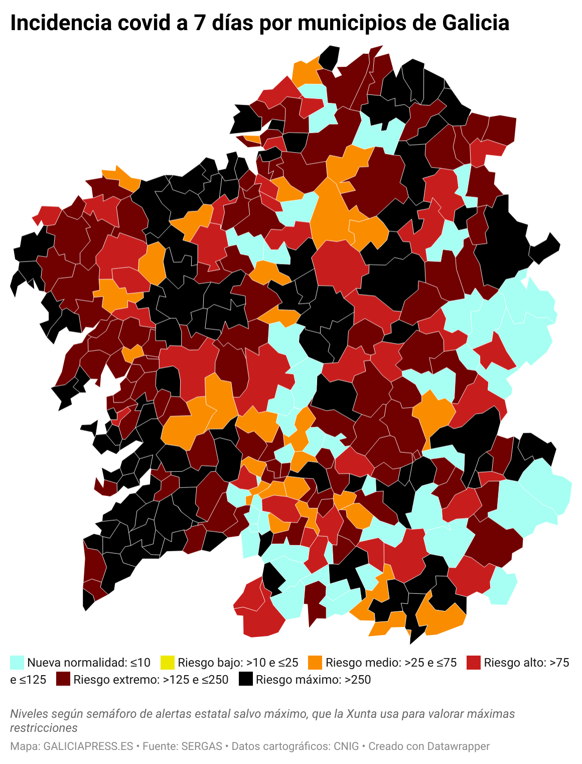 PGZkW incidencia covid a 7 d as por municipios de galicia (2)