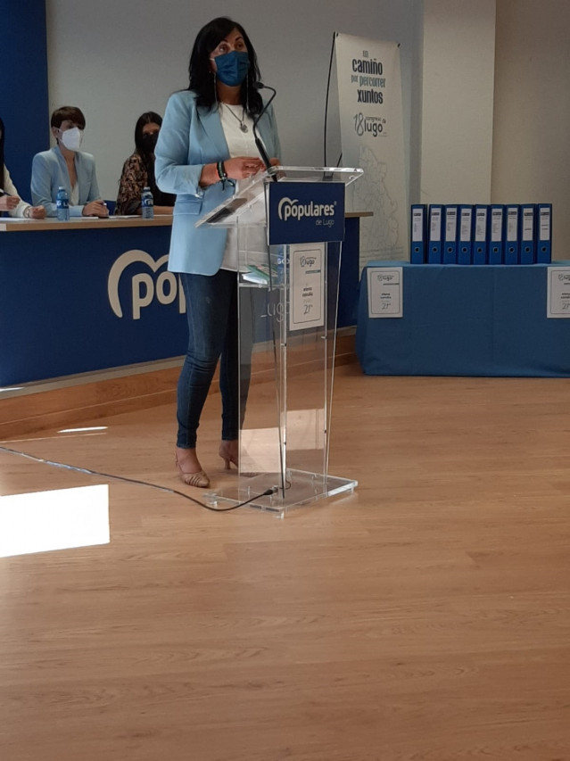 La presidenta del PP de Lugo, Elena Candia.