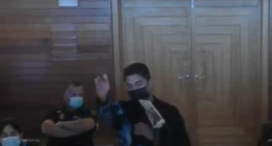 Kaio declarando en la instrucciu00f3n por el juicio de Samuel