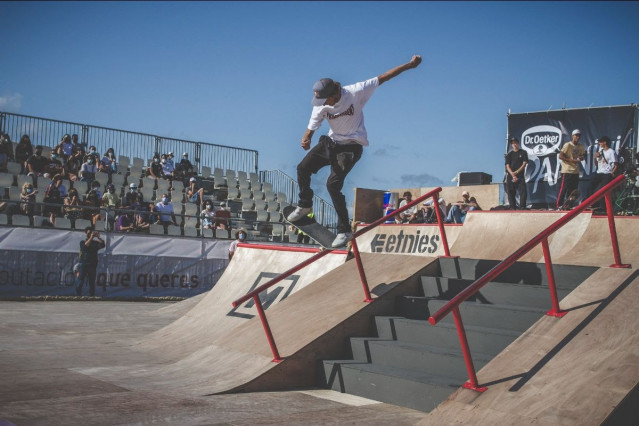 El 'skater' Ryan Decenzo, en la edición XX del festival O Marisquiño (2021), en Vigo.
