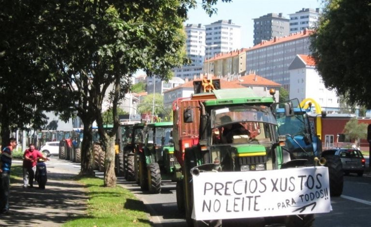 Os produtores retoman este xoves as protestas polo prezo do leite