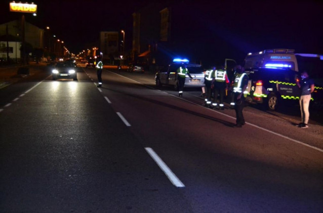 Lugar del atropello mortal en Xinzo.