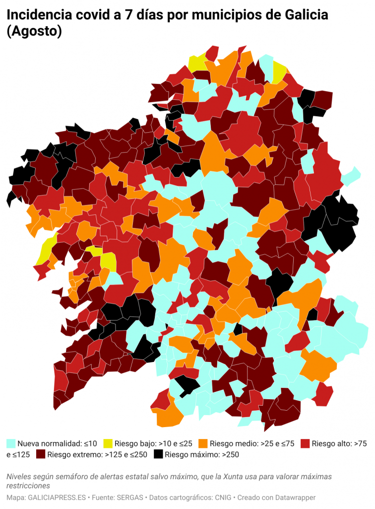 Covid por concellos: Vigo y Redondela corrigen los repuntes registrados ayer en una jornada sin grandes brotes