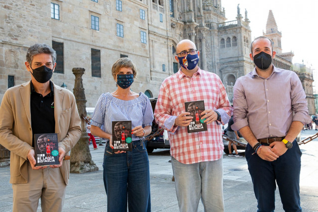 Presentación de una nueva edición de 'El camino acaba en Obradoiro' en el Hostal dos Reis Católicos (Santiago de Compostela)