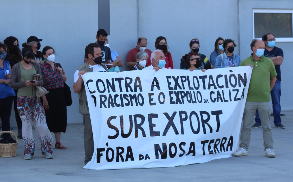 Una pasada protesta a principios de Agosto de sindicalistas frente a Surexport en una imagen del SLG