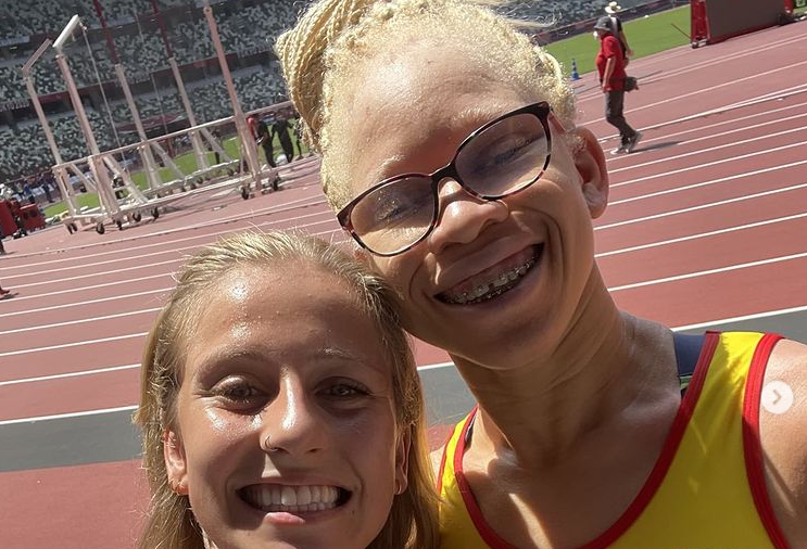 Adiaratou en el estadio de Tokyo en una foto de su instagram