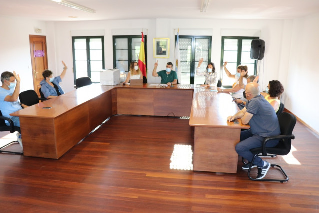 El consistorio de Portas (Pontevedra) vota un decálogo de medidas por el cierre de una oficina de Abanca en el municipio