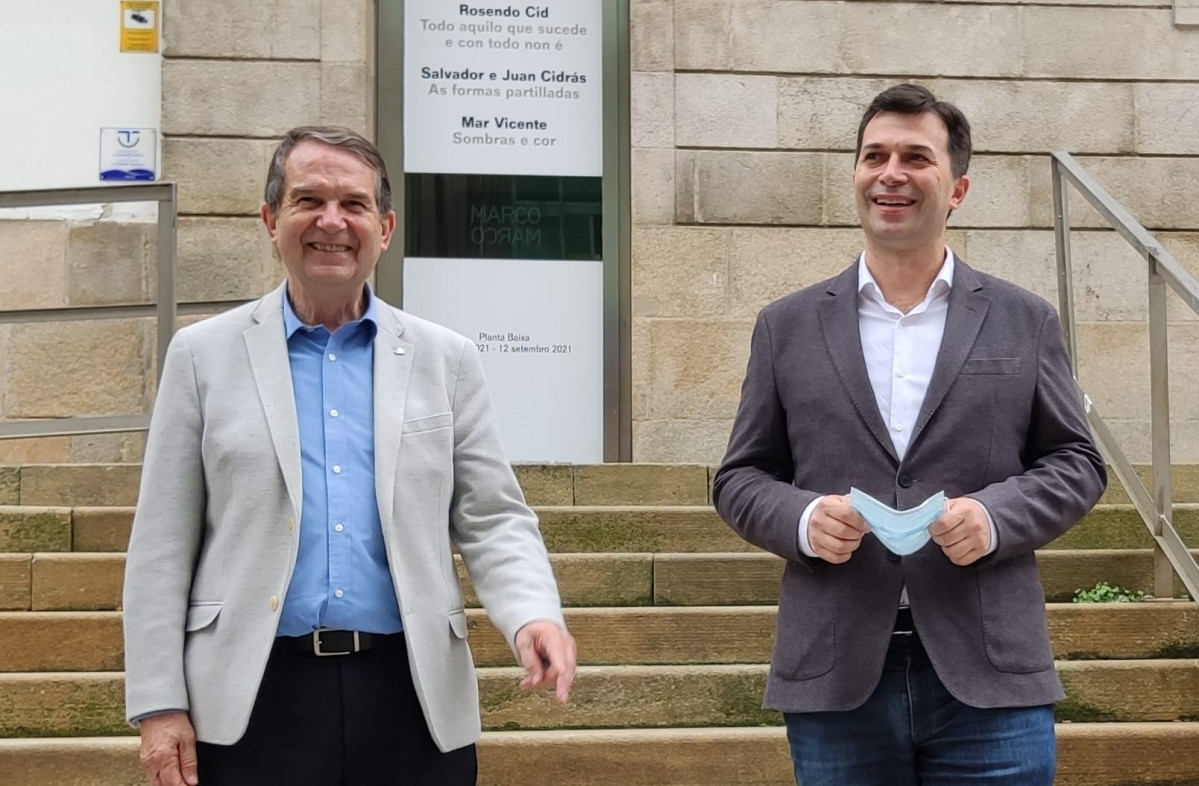 Abel Caballero y Gonzalo Caballero, tu00edo y sobrino y antiguos rivales el PSdeG de Vigo