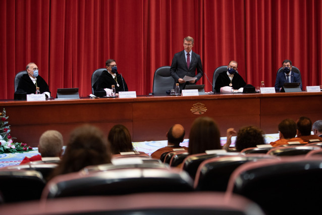 El presidente de la Xunta, Alberto Núñez Feijóo, preside la apertura del curso académico en las universidades gallegas