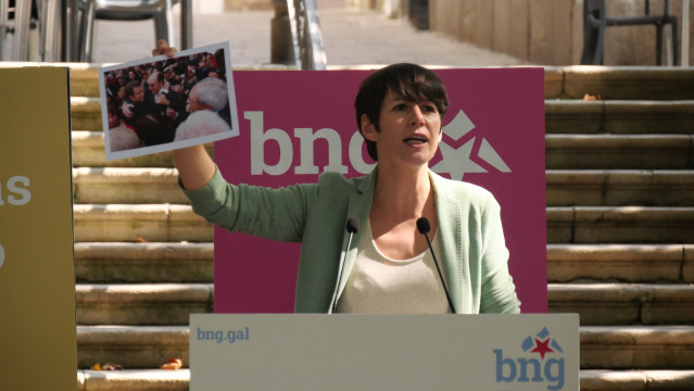 Ana Pontón en el acto de inicio del curso político del BNG, en A Coruña