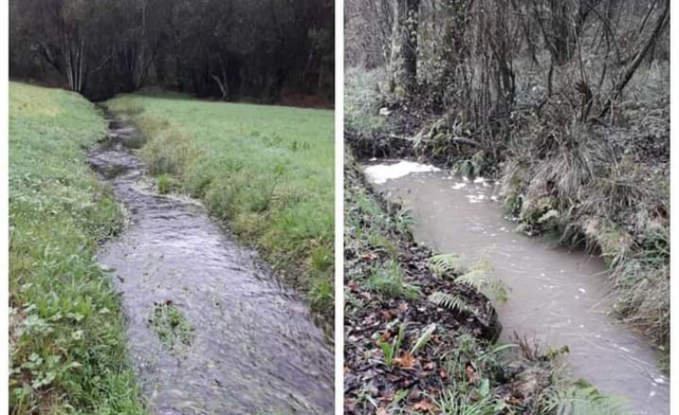 (VÍDEO) Las aguas que atraviesan la mina de Touro salen muy contaminadas rumbo al río Ulla, denuncian ecologistas