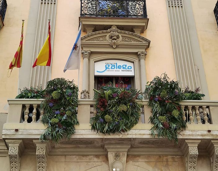 Fachada del Centro Galego de Barcelona en una foto de su Instagram