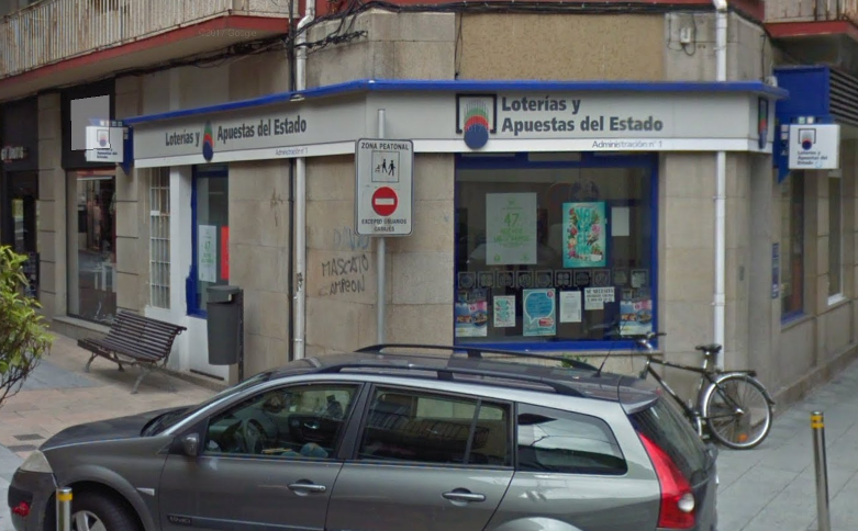 Oficina de Loteru00edas de O Grove donde se validu00f3 el boleto ganador en una foto de Google Street View