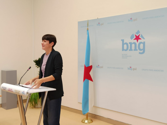 Ana Pontón en rueda de prensa