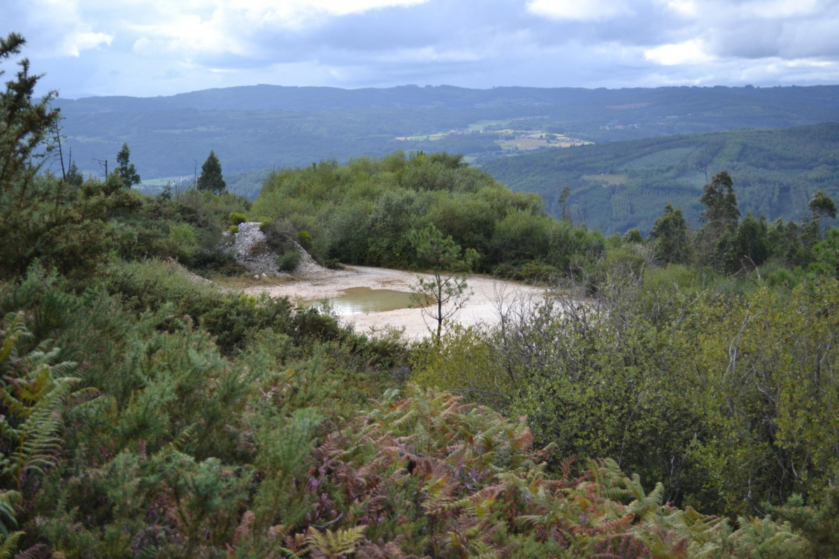 Cantera de Fecha, convertida en una laguna con el paso de los au00f1os en una imagen de la Asociaciu00f3n Ambiental y Cultural