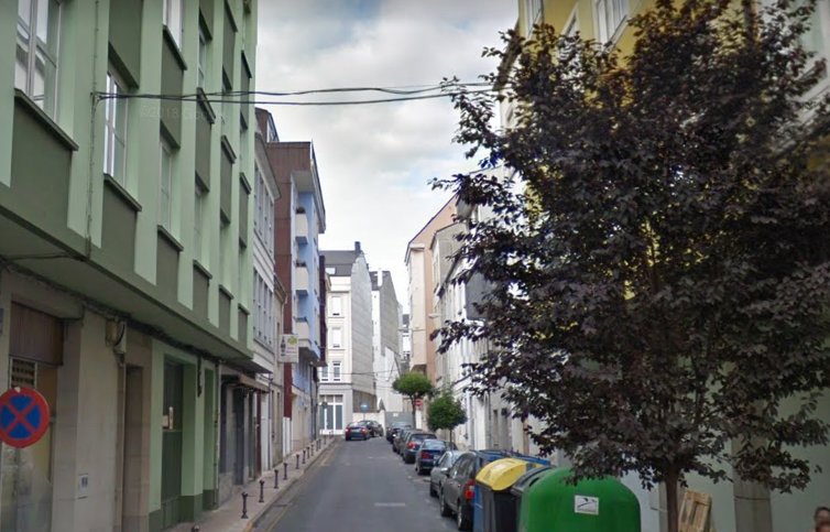 Calle Pintor Villamil en Lugo en una imagen de Google Street View