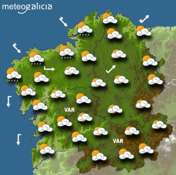 Predicciones para el sábado 18 de septiembre en Galicia.