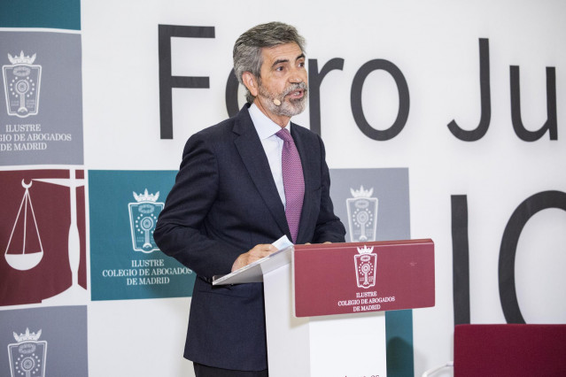 Archivo - El presidente del Tribunal Supremo y del Consejo General del Poder Judicial, Carlos Lesmes