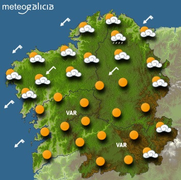 Predicciones para el martes 21 de septiembre en Galicia.