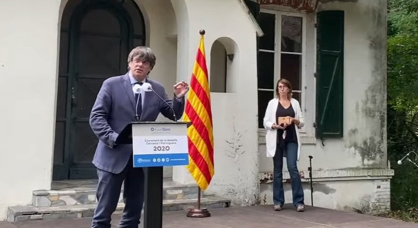 El expresidente de la Generalitat y líder de Junts, Carles Puigdemont