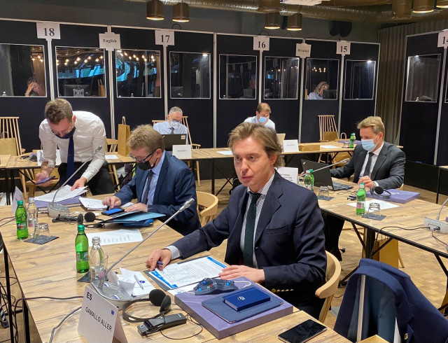 El director xeral de Relacións Exteriores e coa UE de la Xunta de Galicia, Jesús Gamallo, participa en la Mesa del Comité Europeo de las Regiones, en Lipica (Eslovenia)