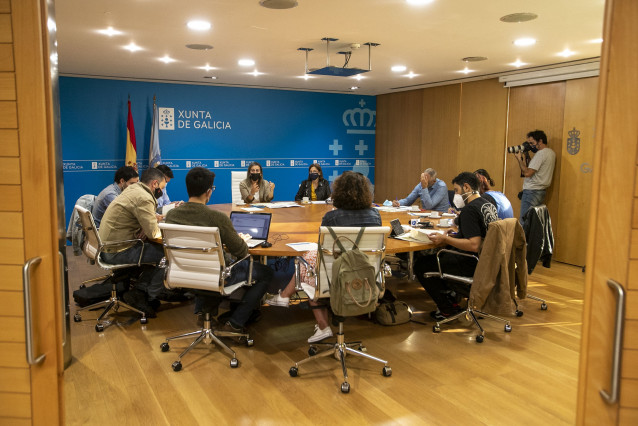 La conselleira de Infraestruturas e Mobilidade, Ethel Vázquez,informa sobre la futura ley de mellora de gestión del ciclo del agua