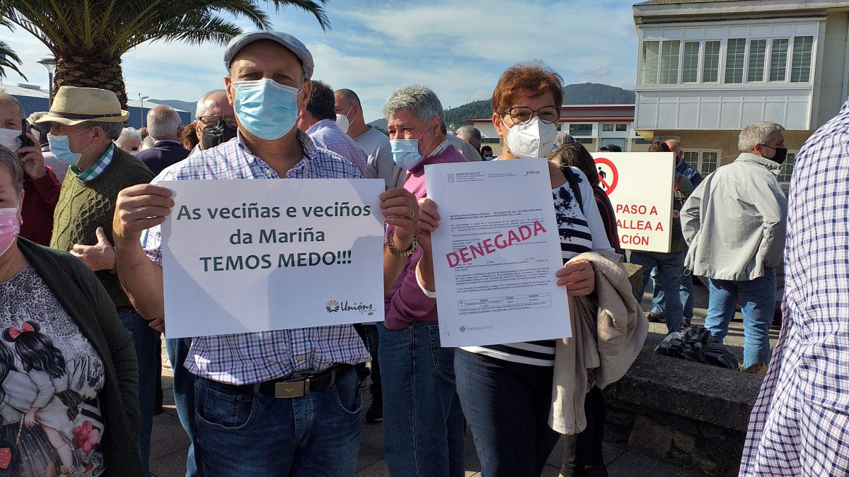 Protesta de ganaderos contra la protección del lobo en Viveiro en una imagen de Unións Agrarias