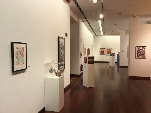 Exposición 'This is pop. Das latas de Andy Warhol ás túas' en la sede de Afundación en Vigo.