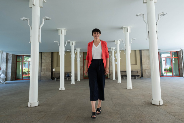 Archivo - La portavoz nacional del BNG, Ana Pontón, durante una entrevista para Europa Press en el Parlamento de Galicia, a 15 de julio de 2021, en Santiago de Compostela, A Coruña, Galicia (España).