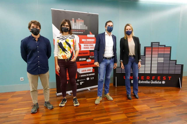 Presentación del IV festival Underfest SON Estrella Galicia, en el Auditorio Mar de Vigo.