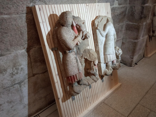 Representación de la 'Matanza de los inocentes' hallada durante las obras de restauración de la Catedral de Santiago